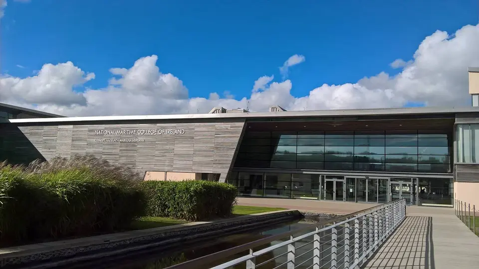 Picture of the front of the Maritime College of Ireland.