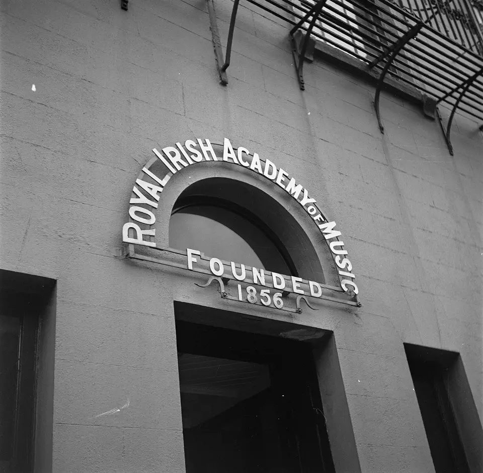 Royal Irish Academy of Music doorway, Westland Row, Dublin