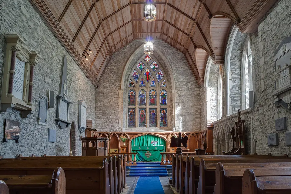 Choir of St Lazerian's Cathedral, looking east.