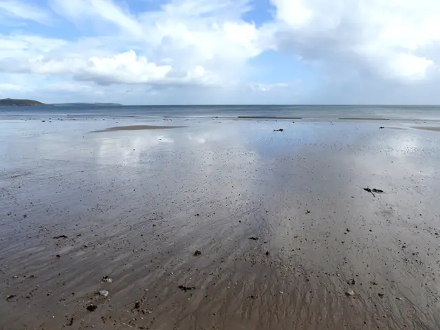 On the beach near Redbarn
