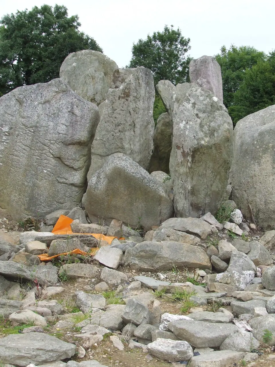 National monument. Passage tomb. Aligned with the rising sun on the Winter solstice. Located at Knockroe, County Kilkenny.