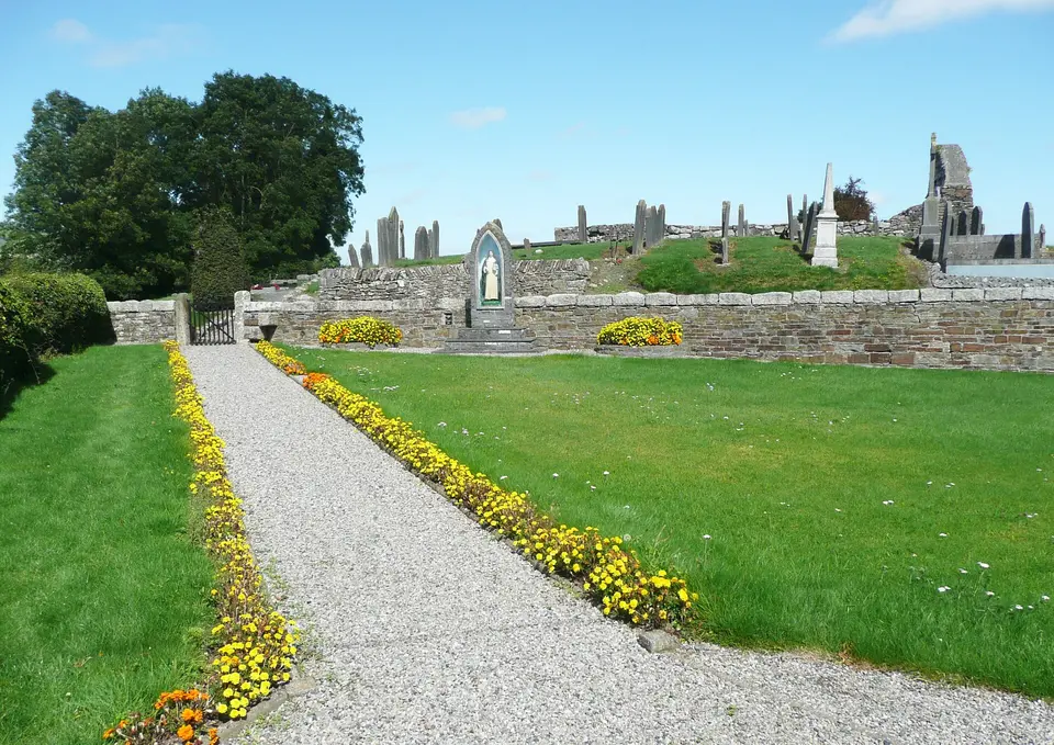 Path to St Brigid's ruined church