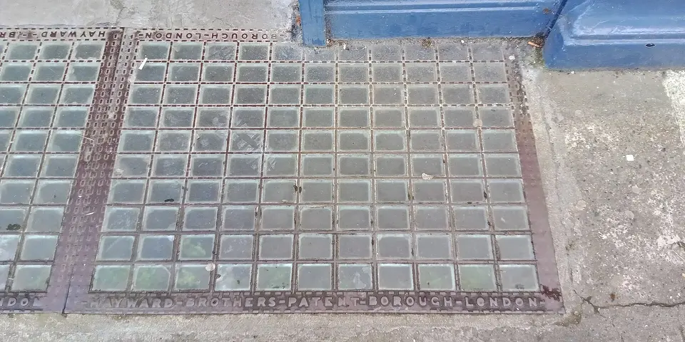 pavement lights made by Hayward Brothers London, outside Shoe 4U, formerly O'Keeffe's on O'Connel Street, Clonmel