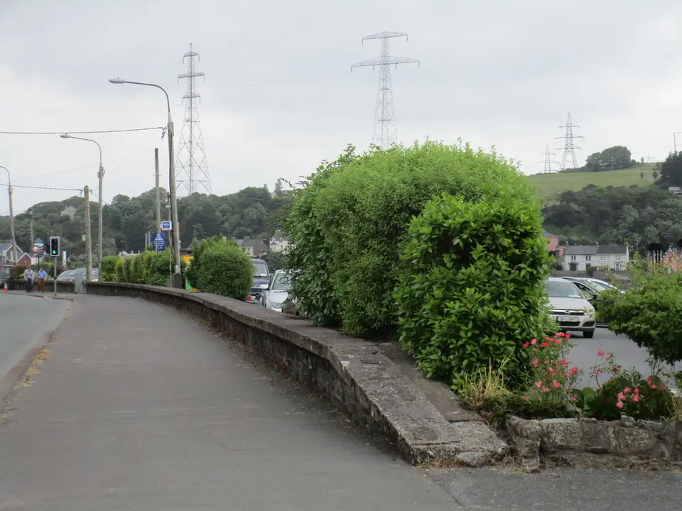 Platform edgeThis appears to be the platform edge of the former Monkstown station on the Cork, Blackrock and Passage Railway extension to Crosshaven. The station closed in 1932.