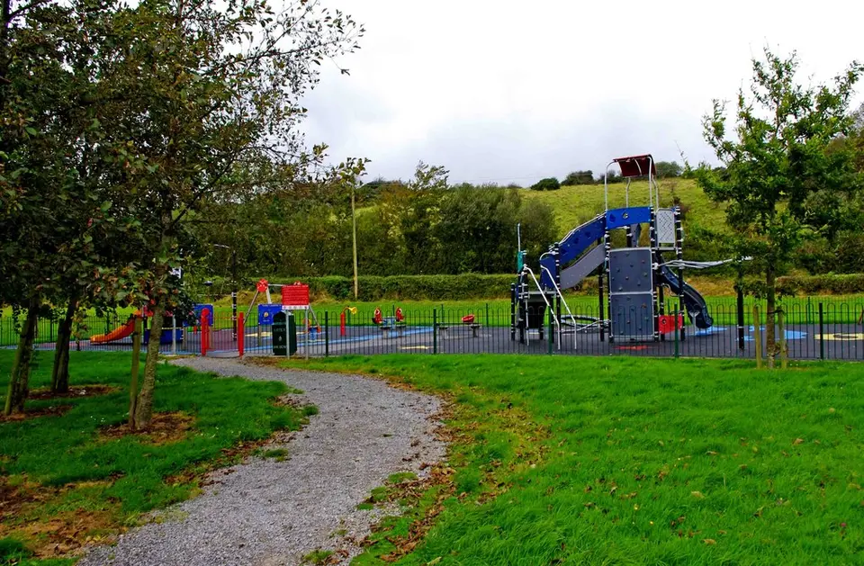 Play area at Riverside Park near Scarriff/An Scairbh