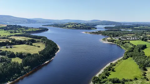 Poulaphouca Reservoir aerial photo
