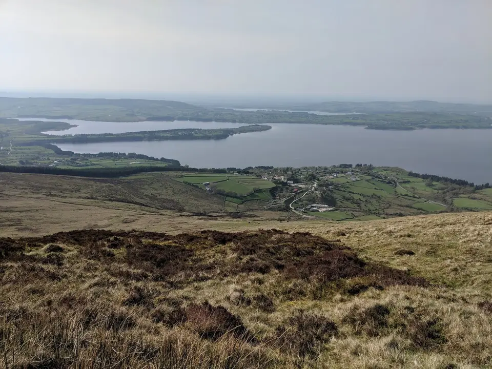 Photo taken from Silsean mountain. The village you can see closest is Ballyknockan