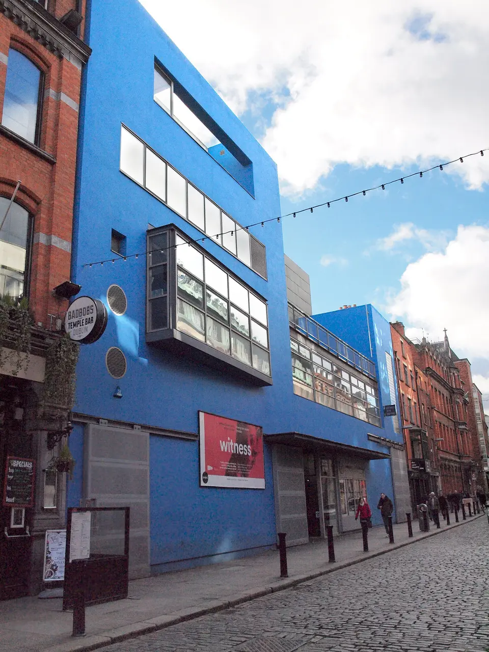 Project Arts Centre, Temple Bar. Exterior view of the venue, not this production.