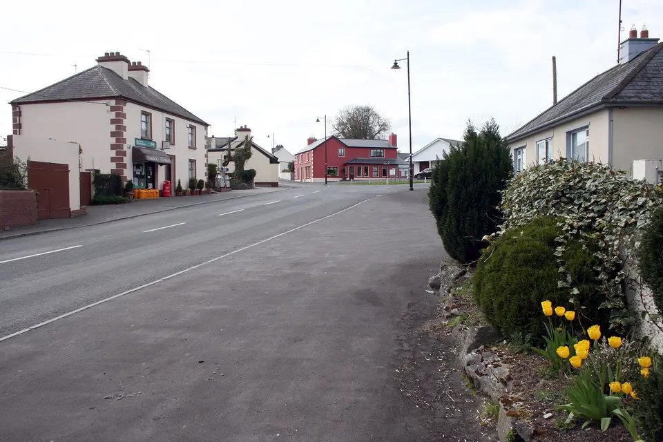 R367 road in Castleplunket, County Roscommon, Ireland.