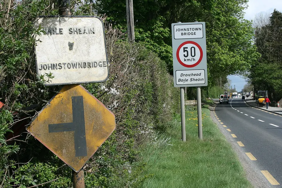 The R402 at Johnstown Bridge in County Kildare