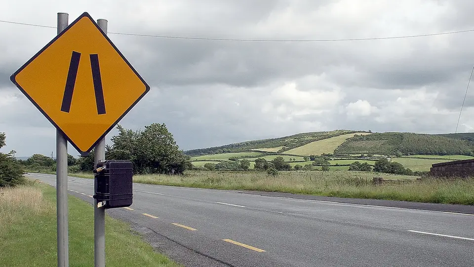 The R693 at Clomantagh, County Kilkenny, Ireland. What is in the locked box???