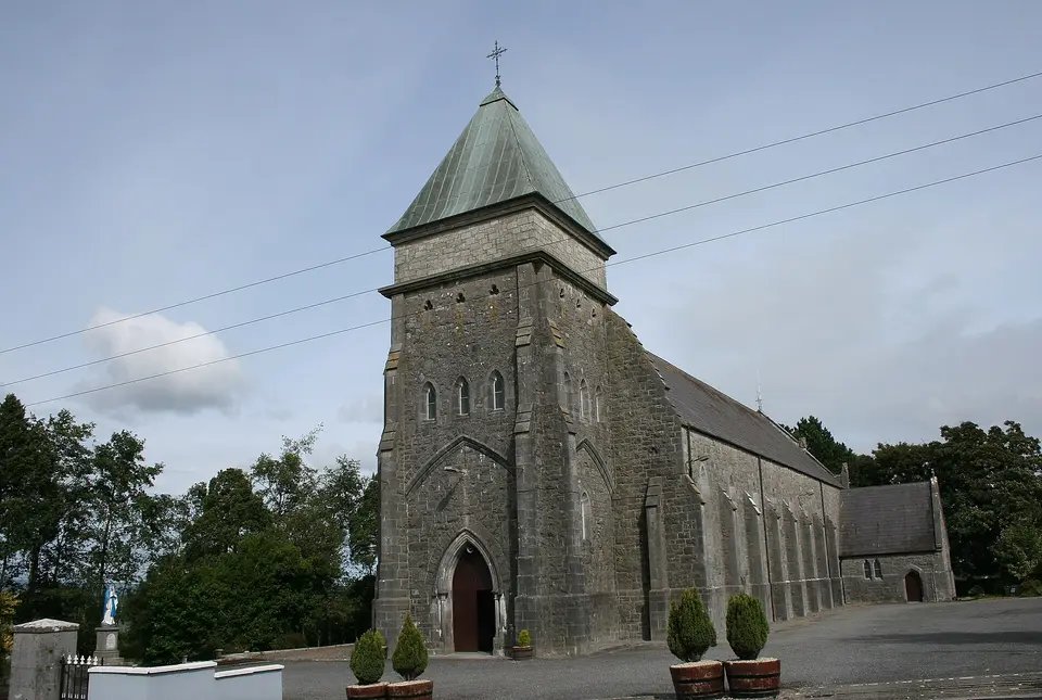 Raheen, County Laois, near to Raheen and Ardled, Laois, Ireland. St. Fintan's church.