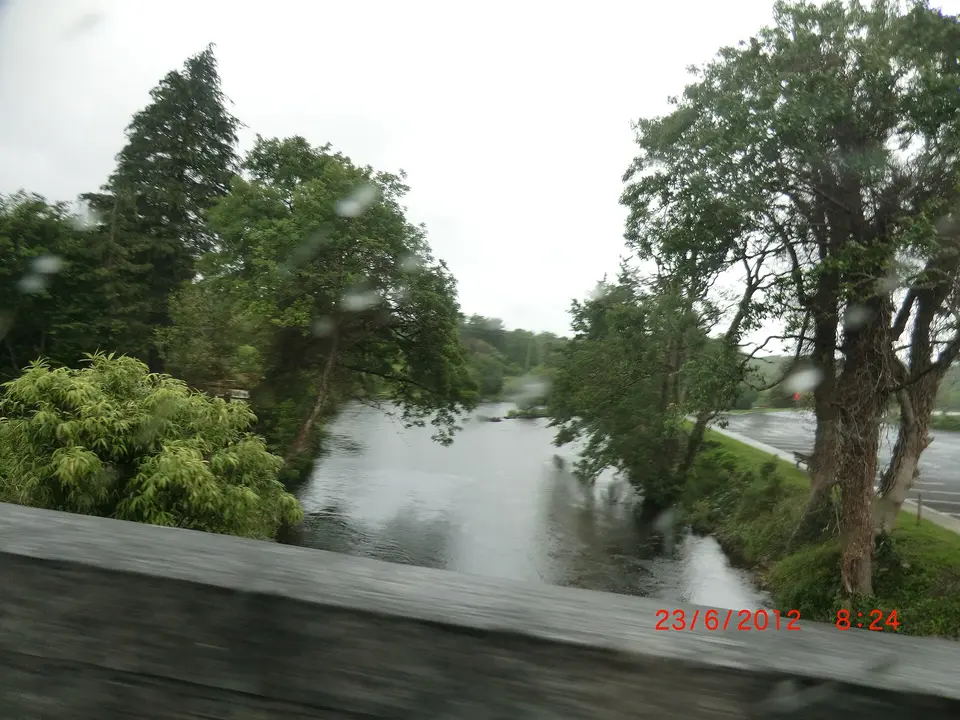 River from a bridge in Cong