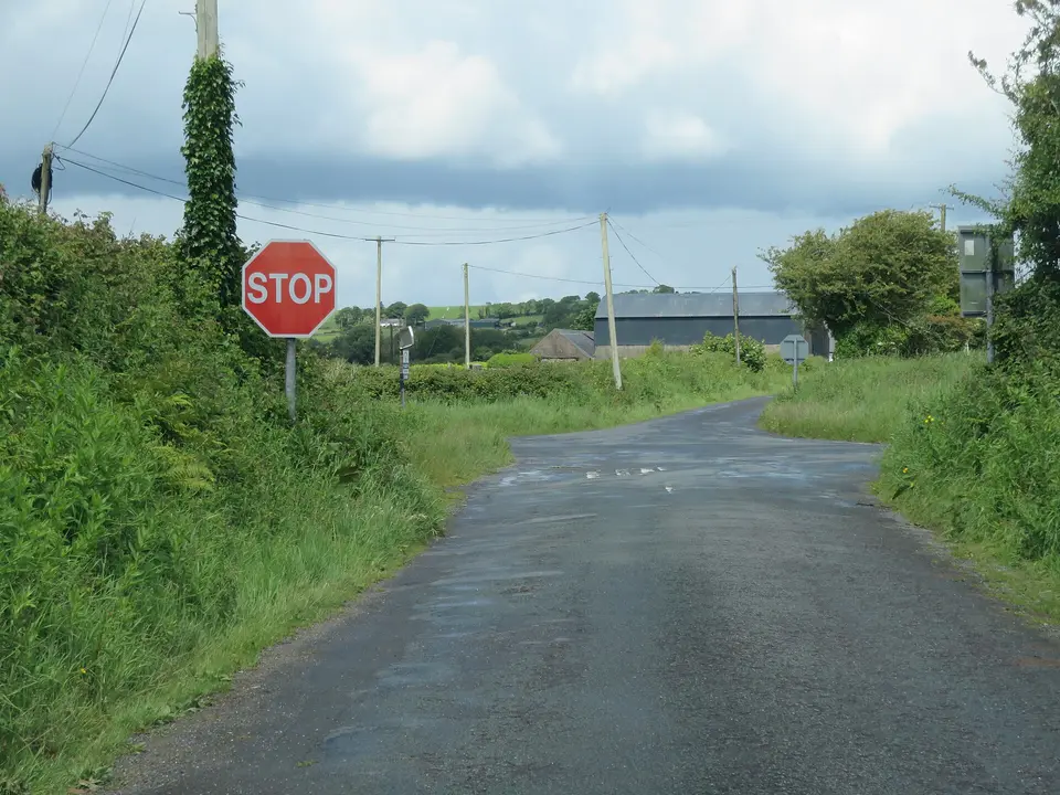 Road junction north of Whiting Bay