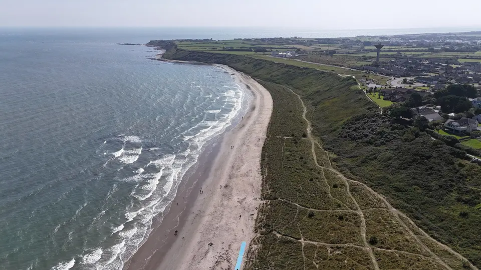 Rosslare Harbour Beach aerial photograph
