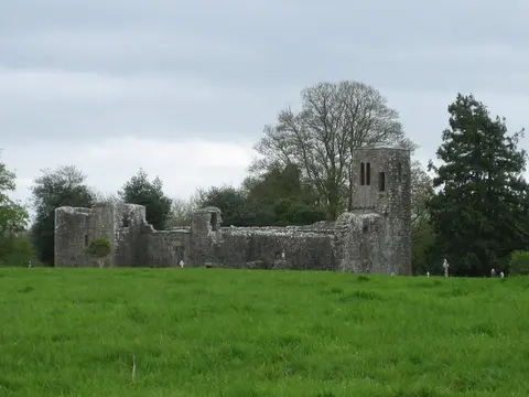 Ruined Church. It's shown on the OS map as "Church". A signpost nearby points to "Rathmore Church and Cross".