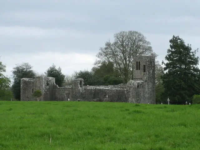Ruined Church. It's shown on the OS map as "Church". A signpost nearby points to "Rathmore Church and Cross".