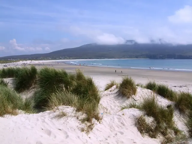 Sand dunes and strand at Keel