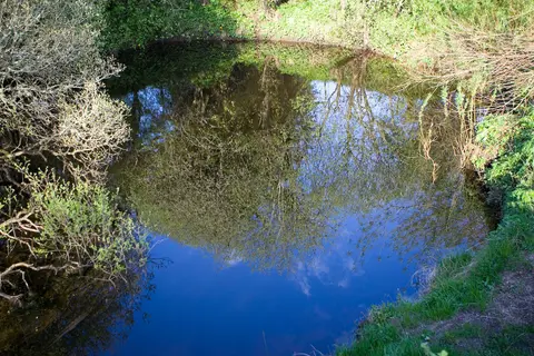 Shannon Pot; the difference between this and the previous photo is that the polarizer filter is turned 90deg and all the reflections on the water show up better