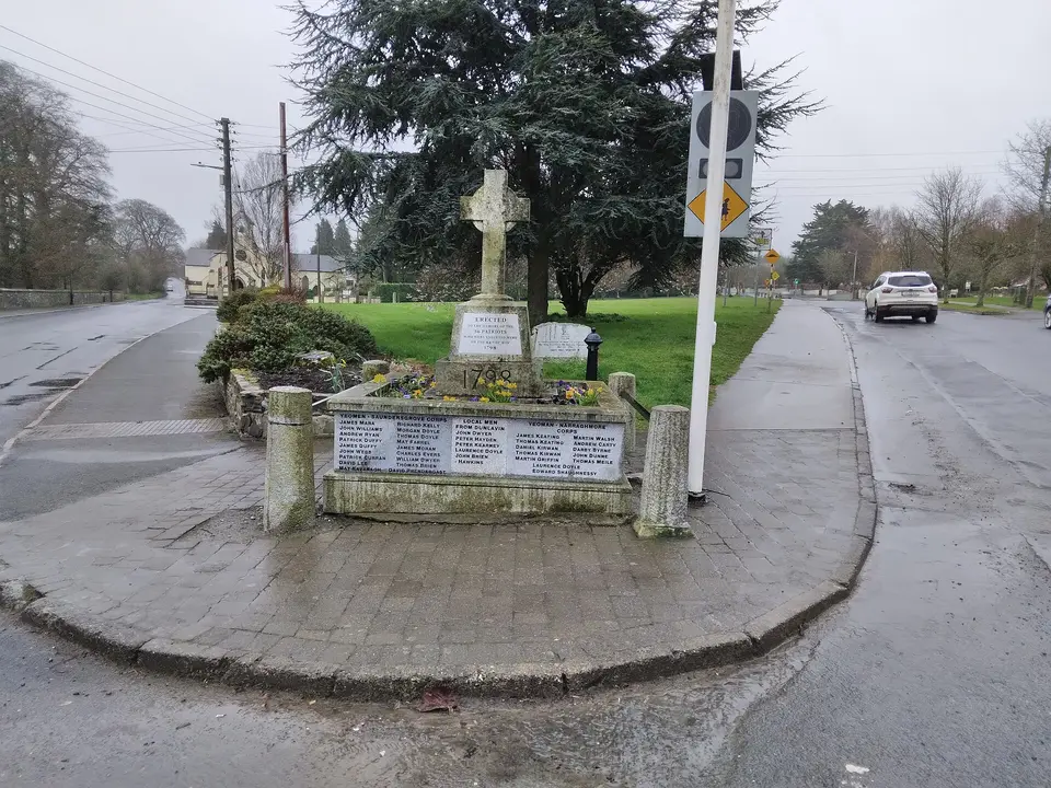 The fairgreen at Dunlavin, Co. Wicklow. Best known for the mass executions that took place here on 24 May 1798.