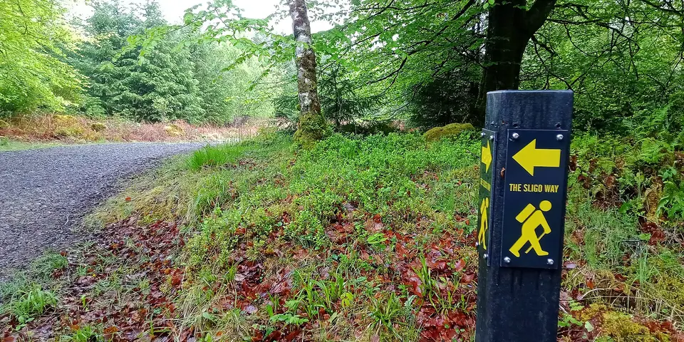 Trail marker along the Sligo Way in the townland of Ballydawley/ Ballygawley