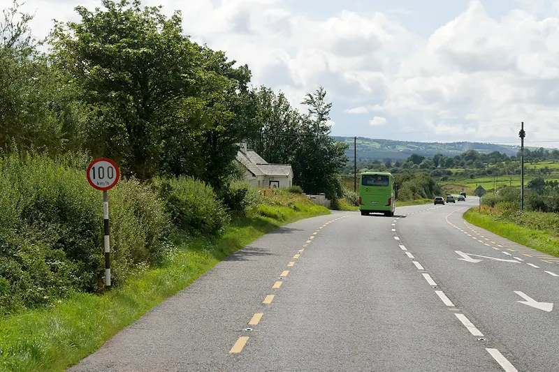 Southbound N21 between Newcastle West and Abbeyfeale