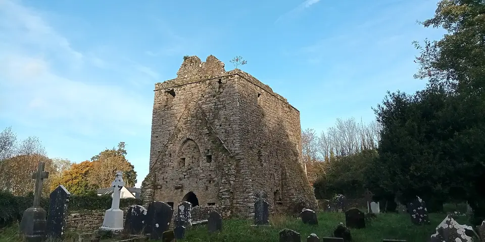 The Norman church was converted into a towerhouse.
