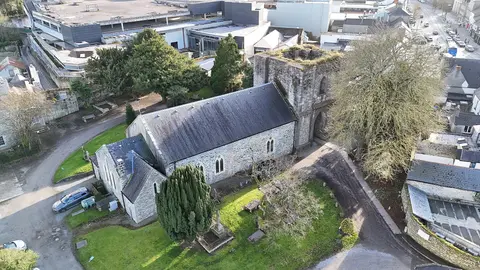 A view of St David’s Church.