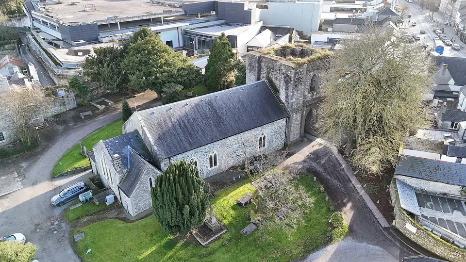 St David's Church, Naas aerial photograph