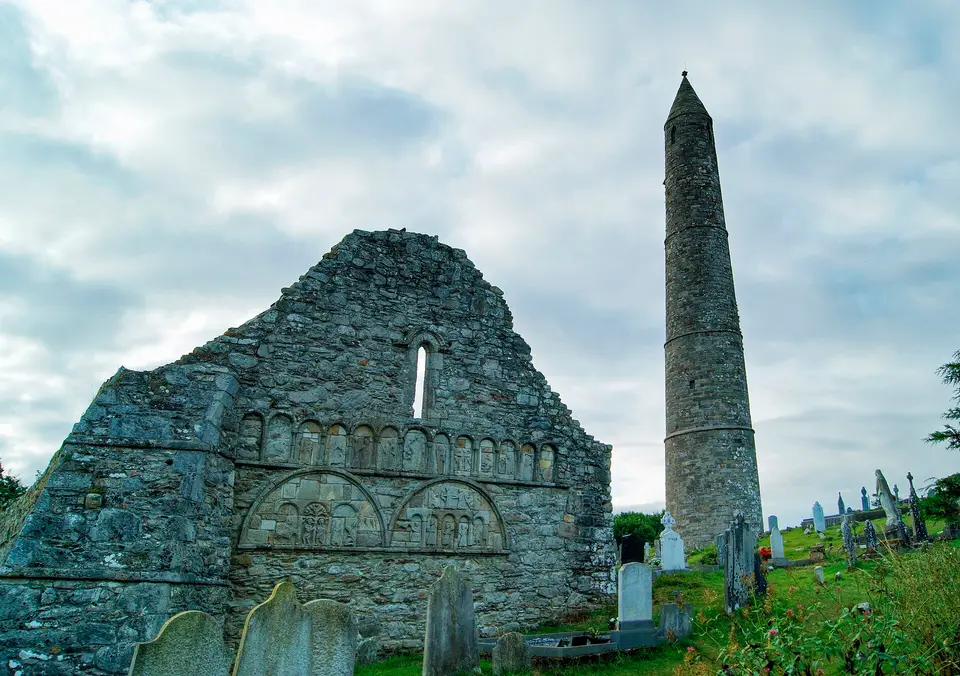 St Declan's Cathedral, Round Tower, Ardmore, Co. Waterford.