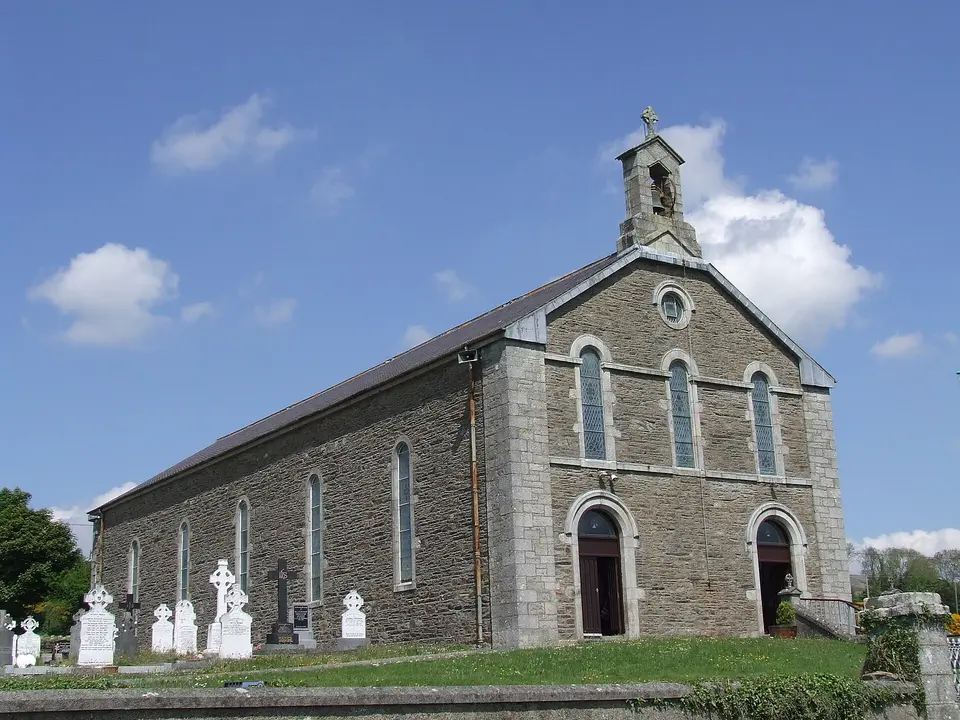 St. Kevin's Church, Kilavaney parish, in the Diocese of Ferns. It is located in the southern Wicklow village of Tinahely.