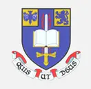Crest for the Dublin boy's school. Slightly modified and on a grey background.