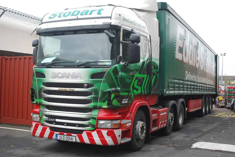 Stobart Ireland H6590 "Asheligh Paige" (12 D 35541) 2012 Scania R440, 3 December 2013 (1)
