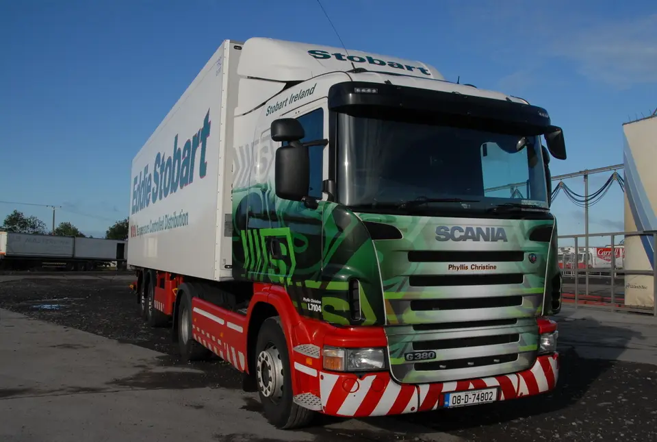 "Phyllis Christine" spotted at Ballinalack, Co. Westmeath on Sunday 28th August 2011. Details: SCANIA G380 - Temperature Controlled Distribution - L7104