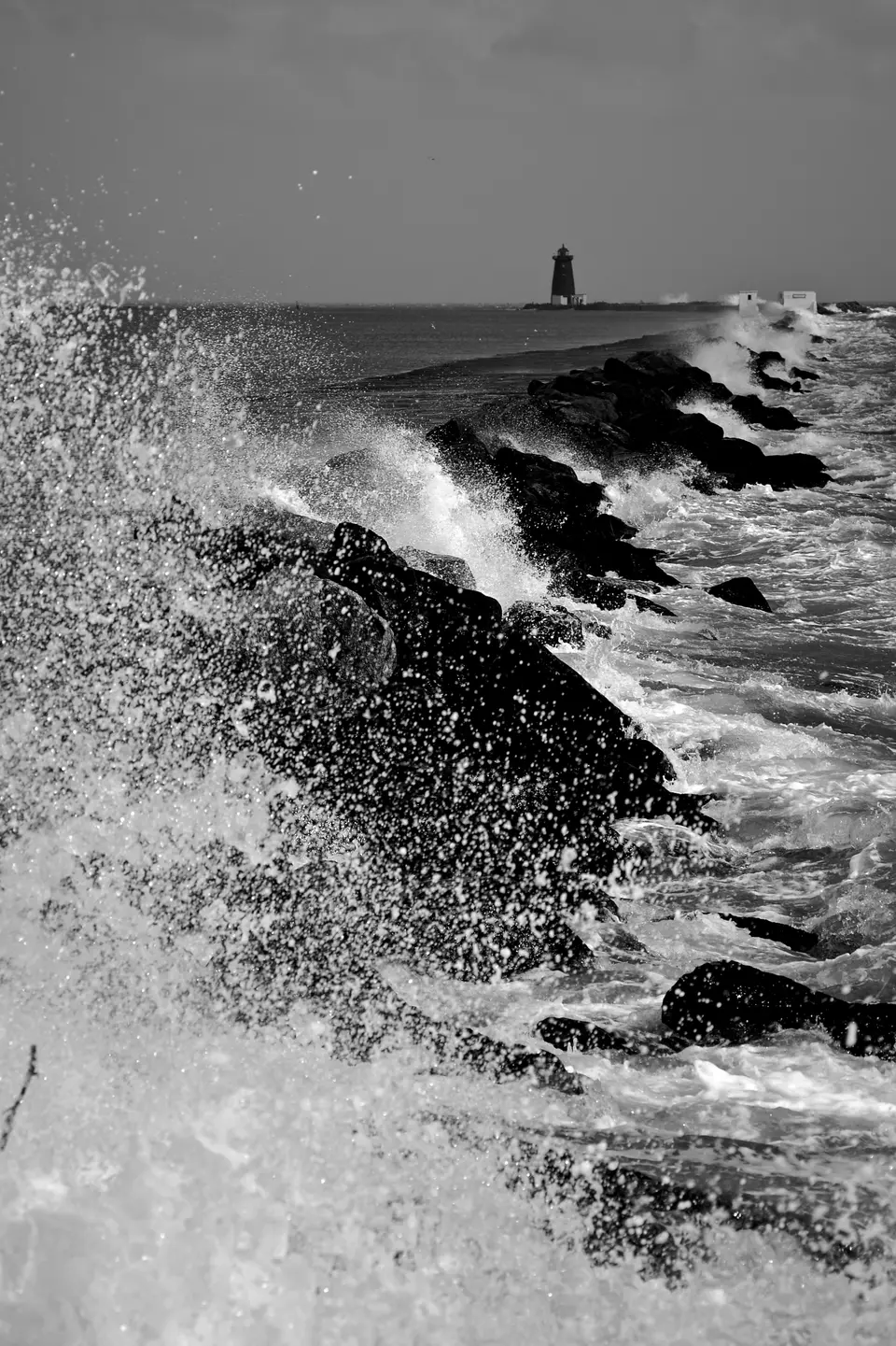 Couldn't walk the pier to the Poolbeg Lighthouse...