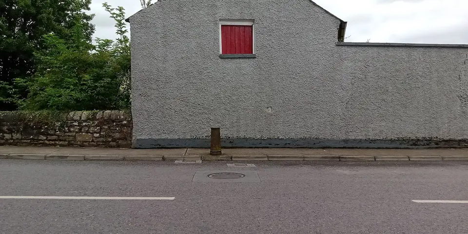 Stump of a sewer vent in Castlecomer