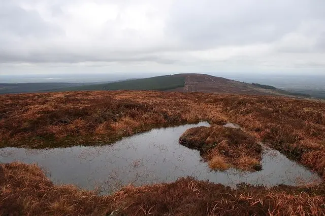 Summit pond Summit pond on Baunreaghcong looking towards Ridge of Capard.