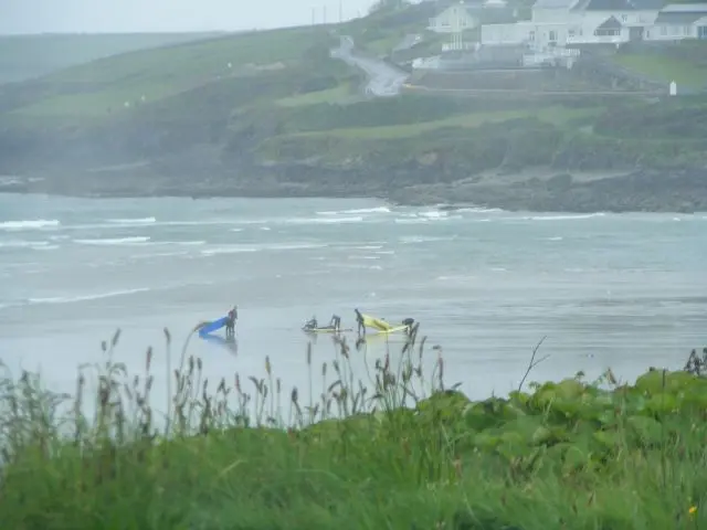 Surfers at Inchydoney - Inchydoney Island Townland
