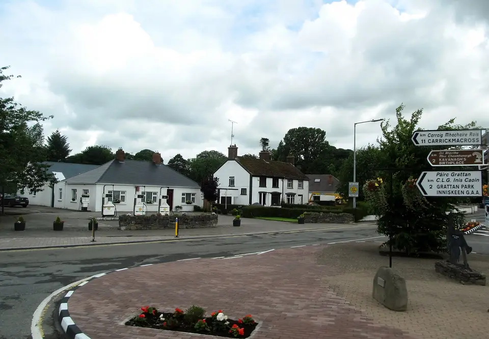 T-junction at the centre of Inniskeen