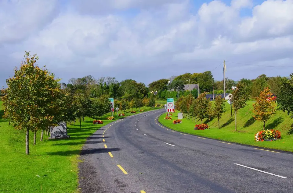The approach to Taumgraney on the R463 road