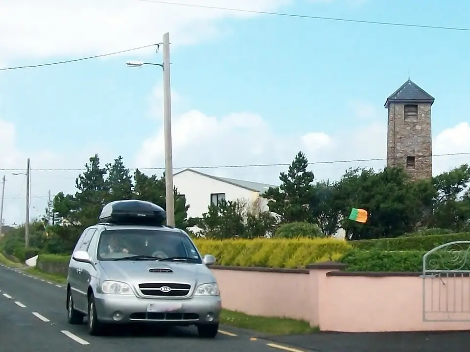 The belfry and community centre of St Columba's Church, Lackenagh