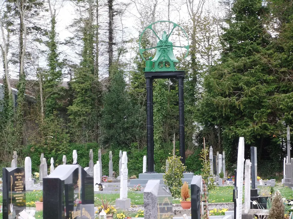 The bell in the graveyard at Derrinturn church