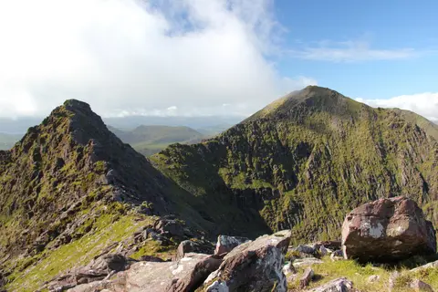 Summit of The Big Gun and Cnoc na Peiste (Knocknapeasta) taken from Cruach Mhor