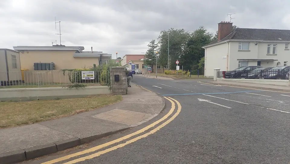 The main entrance to Louth County Hospital