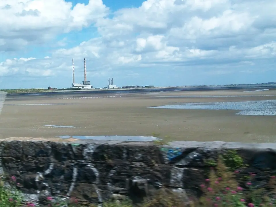 The Merrion Strand with views extending to the Pool Beg Power Station