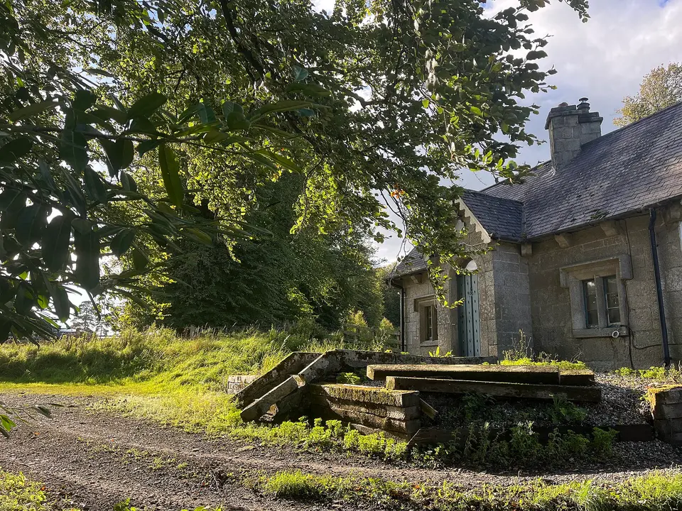 A view of Borris House Gate Lodge.