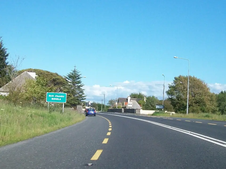 The N5 at the village of Bohola