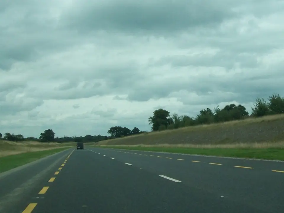 The N52 north of the village of Mucklagh
