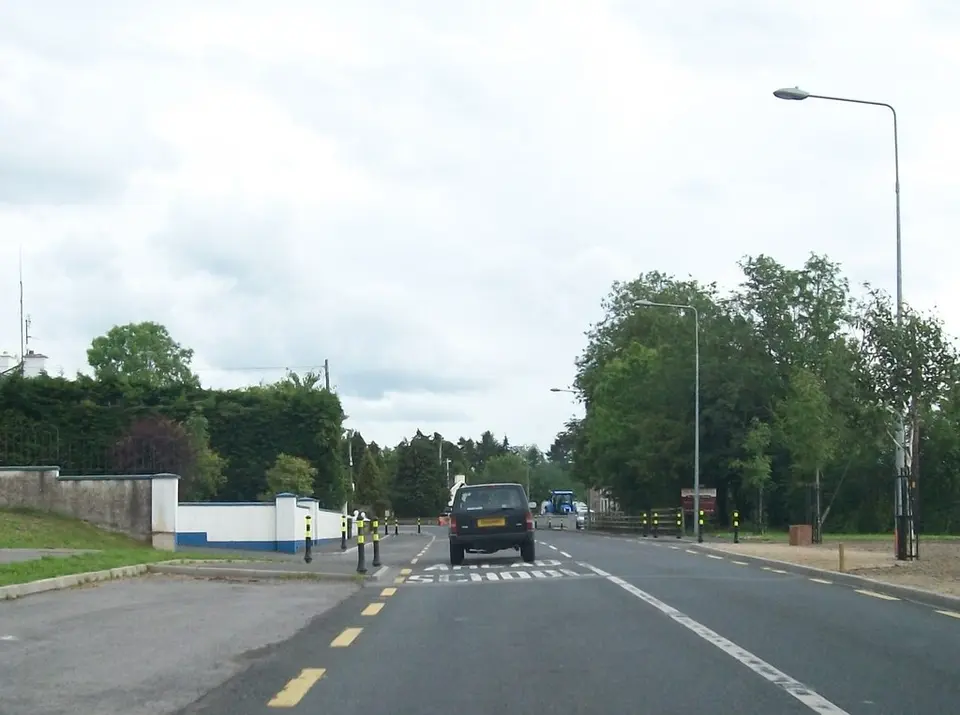 The N87 in the village of Bawnboy