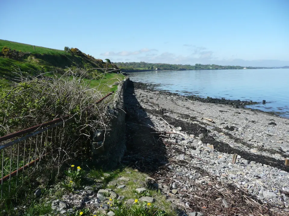 The view westwards from the jetty. Glyn